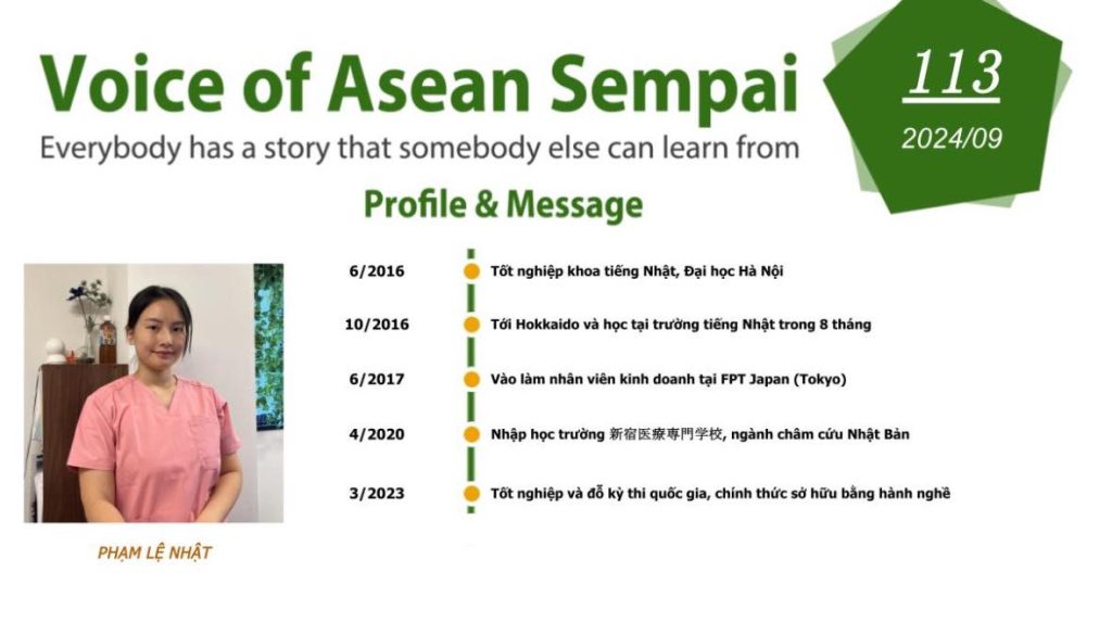 le nhat sensei duoc voice of asean sempai phong van